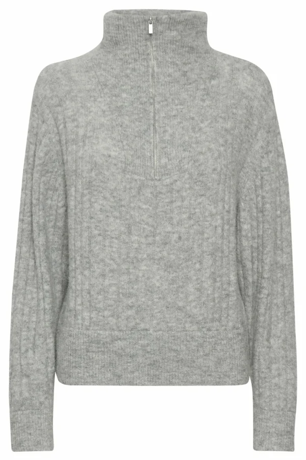 Alphagz R Zipper Strikket Pullover>Gestuz Clearance